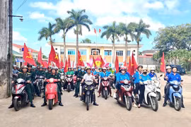 Phường Thống Nhất ra quân tuyên truyền trực quan, diễu hành cổ động bầu cử