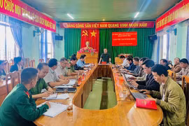 Phó Bí thư Tỉnh ủy Châu Ngọc Tuấn kiểm tra công tác chuẩn bị bầu cử tại xã Đak Rong