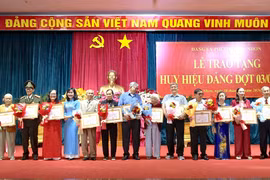 Trao tặng, truy tặng Huy hiệu Đảng cho 133 đảng viên các phường Quy Nhơn, Tam Quan và xã Tuy Phước