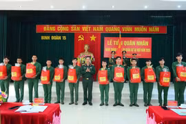 Binh đoàn 15 tiễn 44 quân nhân hoàn thành nghĩa vụ quân sự tại ngũ năm 2026