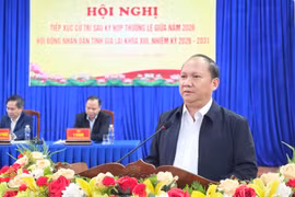 Chủ tịch HĐND tỉnh Rah Lan Chung tiếp xúc cử tri sau kỳ họp thường lệ giữa năm 2026