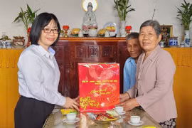 Phó Chủ tịch UBND tỉnh Nguyễn Thị Thanh Lịch thăm, chúc Tết các đơn vị và gia đình người có công