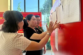 Phó Chủ tịch HĐND tỉnh Huỳnh Thúy Vân giám sát công tác bầu cử tại 3 phường phía Đông Gia Lai