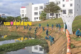 Phường Pleiku tăng cường chỉnh trang, giữ gìn vệ sinh môi trường “Phố đêm Chợ Nhỏ”