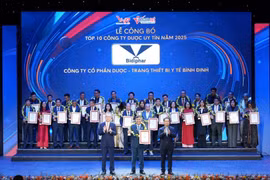 Bidiphar giữ vị trí Top 4 công ty dược uy tín Việt Nam năm 2025.