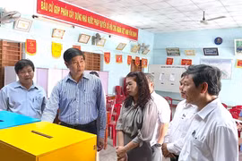 Phó Chủ tịch UBND tỉnh Lâm Hải Giang kiểm tra công tác bầu cử tại 4 phường phía Đông Gia Lai