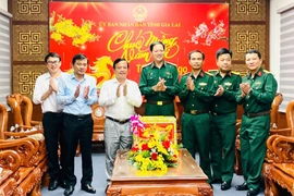 Tư lệnh Quân đoàn 34 thăm, chúc Tết lãnh đạo UBND tỉnh Gia Lai