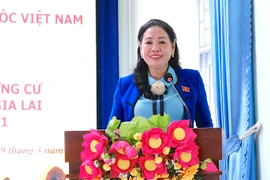 Ứng cử viên HĐND tỉnh khóa XIII tiếp xúc cử tri tại xã Canh Liên 