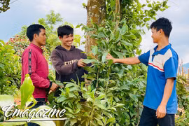 Người dân làng Đaklah-Tờ Rah (xã Lơ Pang, huyện Mang Yang) vui mừng khi được UBND xã giao đất, giao rừng cho cộng đồng làng quản lý. 