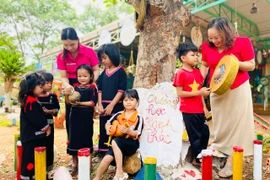 Trường Mẫu giáo Hoa Sữa tập trung xây dựng môi trường học tập đề cao tình yêu thương, sự quan tâm, chia sẻ; tạo kết nối, đồng thuận giữa phụ huynh và nhà trường. Ảnh: T.D