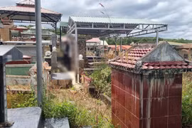 Hiện trường nơi phát hiện thi thể nạn nhân. Ảnh: K.P