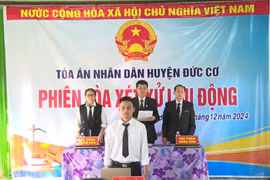 Đức Cơ: Xét xử lưu động đối tượng mua bán và sử dụng trái phép chất ma túy