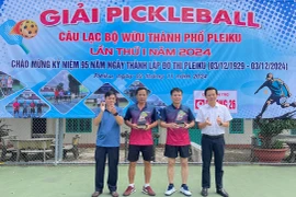 Pleiku: 24 vận động viên tham gia giải Pickleball Câu lạc bộ Wừu