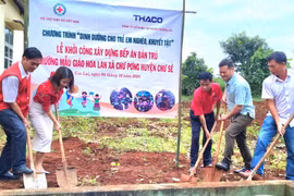 Chư Sê: Khởi công xây dựng bếp ăn bán trú cho Trường Mẫu giáo Hoa Lan