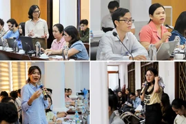 Giảng viên và sinh viên trong một buổi tập huấn nội dung quản lý an toàn phòng thí nghiệm. Ảnh: ĐVCC