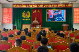 Quang cảnh lớp tập huấn chuyên sâu về công tác kiểm tra, tuyên truyền về PCCC & CNCH khu vực miền Trung.