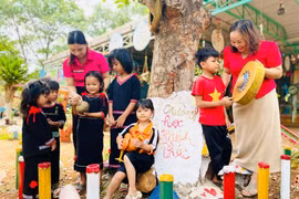 Trường Mẫu giáo Hoa Sữa (xã Chư Prông, tỉnh Gia Lai) tập trung xây dựng môi trường học tập đề cao tình yêu thương. Ảnh: T.D