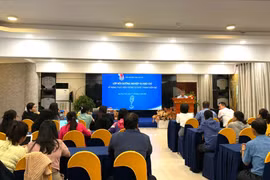 Quang cảnh lớp bồi dưỡng nghiệp vụ báo chí. Ảnh: Lệ Hằng