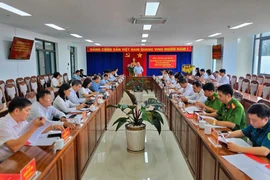 Quang cảnh buổi làm việc tại phường Pleiku. Ảnh: P.D