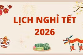Thủ tướng Chính phủ đồng ý phương án nghỉ Tết Nguyên đán Bính Ngọ 2026 trong 9 ngày. Ảnh: Internet