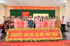 Ủy ban MTTQ xã Ân Tường khóa I, nhiệm kỳ 2025-2030 ra mắt Đại hội. Ảnh: N.H