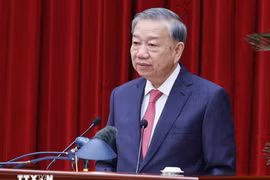 Tổng Bí thư Tô Lâm phát biểu bế mạc Hội nghị lần thứ 13 Ban Chấp hành Trung ương Đảng khóa XIII. Ảnh: Thống Nhất/TTXVN