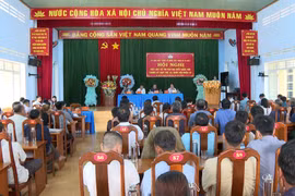 Quang cảnh hội nghị tiếp xúc cử tri tại xã Ia Krêl. Ảnh: R.Piên