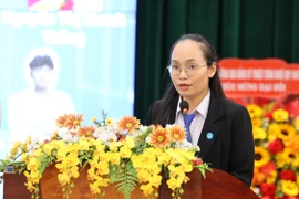 Chị Hà Diệu Huyền giữ chức Chủ tịch Hội Sinh viên Trường Cao đẳng Kỹ thuật Công nghệ Quy Nhơn.