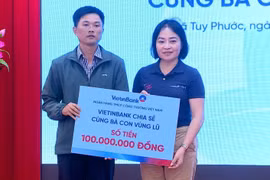 600 triệu đồng hỗ trợ người dân xã Tuy Phước khắc phục hậu quả mưa lũ