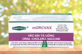 Vắc xin tả mORCVAX là 1 trong 5 vắc xin, sinh phẩm được gia hạn giấy đăng ký lưu hành tại Việt Nam. Ảnh: NTLC