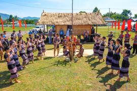 Di sản văn hóa truyền thống của đồng bào H’re (tỉnh Gia Lai) được bảo tồn, phát huy giá trị. Ảnh: Ngọc Nhuận