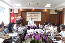 Quang cảnh buổi họp báo. Ảnh: Mai Hoàng