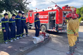 Gia Lai thêm một đội chữa cháy chuyên ngành trang bị phương tiện chữa cháy cơ giới