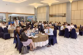 Các đại biểu trao đổi giải pháp phát triển chuỗi cung ứng gỗ bền vững. Ảnh: Dũng Nhân