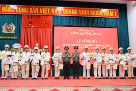 Công an tỉnh Gia Lai công bố các quyết định về công tác cán bộ