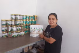 Các sản phẩm đạt OCOP 3 sao năm 2025 của chị Nguyễn Thị Thủy (tổ 2, xã Ia Ly).