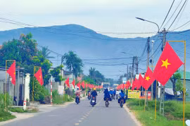 Khánh thành “Đường cờ Tổ quốc” ở xã Phù Mỹ Tây