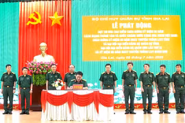 Bộ Chỉ huy Quân sự tỉnh Gia Lai phát động đợt thi đua cao điểm chào mừng các ngày lễ lớn và sự kiện chính trị trọng đại