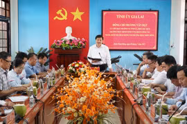 Phó Chủ tịch Thường trực HĐND tỉnh Trương Văn Đạt kiểm tra hoạt động tại phường Hoài Nhơn Đông