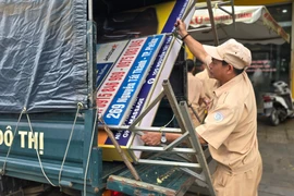 Phường Pleiku ra quân lập lại trật tự đô thị