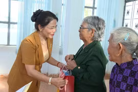 Trưởng Ban Tuyên giáo và Dân vận Tỉnh ủy Nguyễn Thị Phong Vũ tri ân người có công với cách mạng