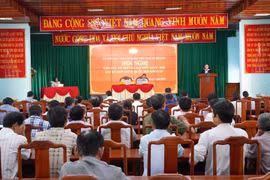 Phó Trưởng Đoàn chuyên trách Đoàn Đại biểu Quốc hội tỉnh Gia Lai Lý Tiết Hạnh tiếp xúc cử tri xã An Lão