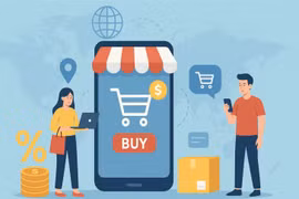 Bộ Công Thương vừa điều chỉnh mục tiêu tăng trưởng thương mại điện tử cả năm 2025 lên 25,5%. Ảnh minh họa: M.T