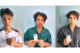 Các đối tượng bị tạm giữ vì tổ chức sử dụng trái phép chất ma túy.