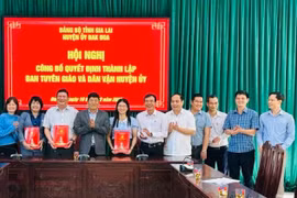 Bà Lê Thị Huệ giữ chức Trưởng ban Tuyên giáo và Dân vận Huyện ủy Đak Đoa