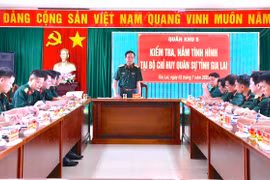 Đoàn công tác của Bộ Tư lệnh Quân khu 5 kiểm tra các đơn vị thuộc Bộ Chỉ huy Quân sự tỉnh Gia Lai