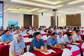 Các đại biểu tham dự Hội nghị tập huấn phổ biến, triển khai Luật Phòng, chống mua bán người năm 2024 và các quy định pháp luật hình sự về tội mua bán người. Ảnh: A.H