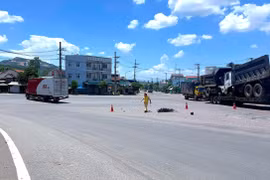 Hiện trường vụ tai nạn. Ảnh: Người dân cung cấp