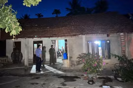 Hiện trường nơi các đối tượng sử dụng ma túy. 