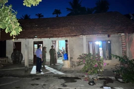 Hiện trường nơi các đối tượng sử dụng ma túy. 